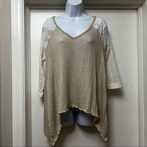 LACE TOP! Rue 21 Cream Lacey Top BNWT Size M